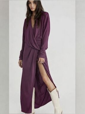 $149 Free People Riley Cupra Wrap Dress Size Small